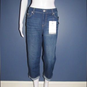 NWT BANDOLINO MANDIE CAPRIS DENIM SIZE 8